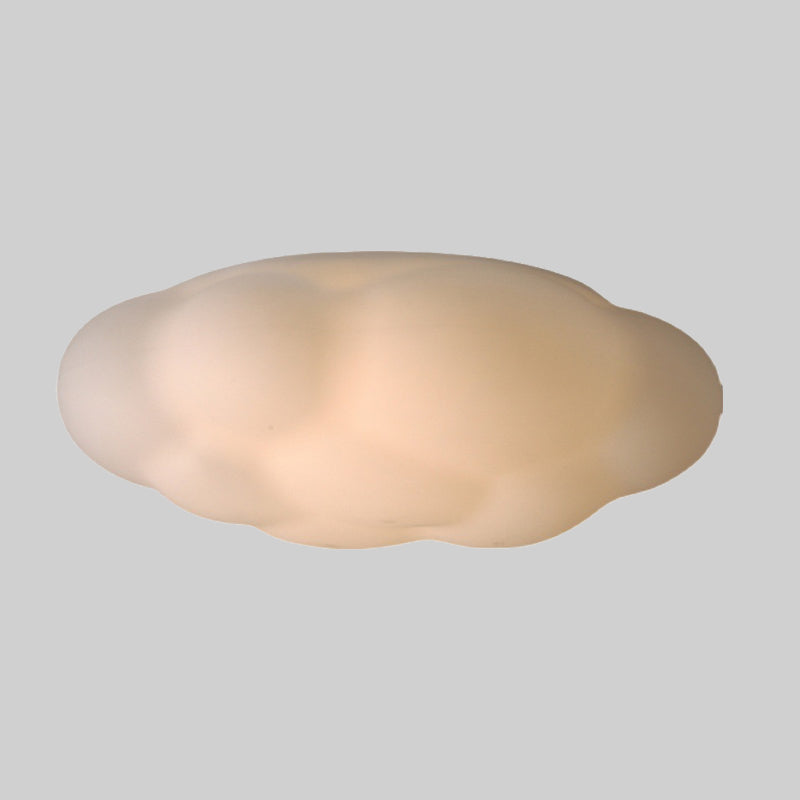 Acrylic LED Flush Mount in Modern Simplicity Cloud Shape Ceiling Light in White