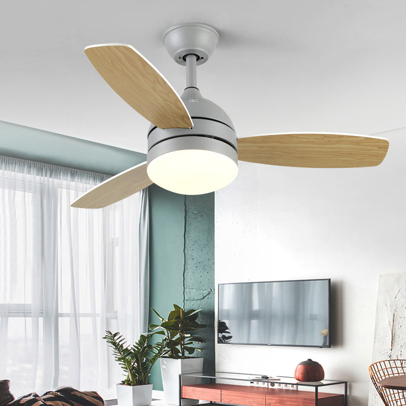 Nordic Style Iron Ceiling Fan Lamp 3th Gears Adjustment Ceiling Fan Light for Bedroom