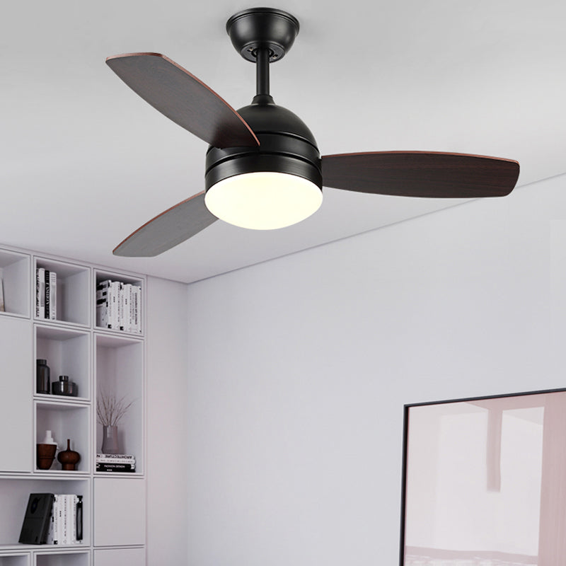 Nordic Style Iron Ceiling Fan Lamp 3th Gears Adjustment Ceiling Fan Light for Bedroom