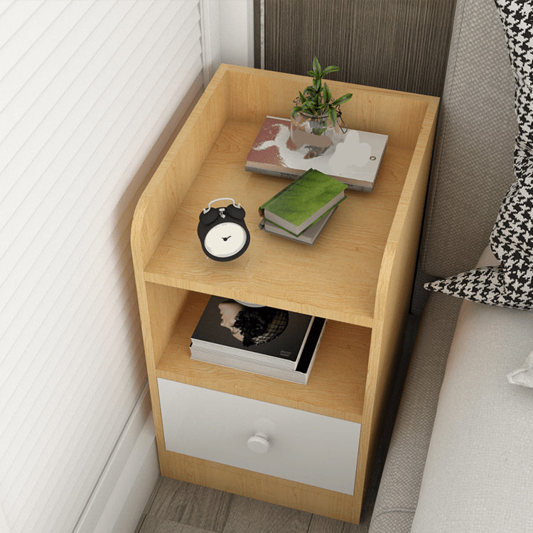 Modern Nightstand 20" Tall Accent Table Nightstand with Drawer