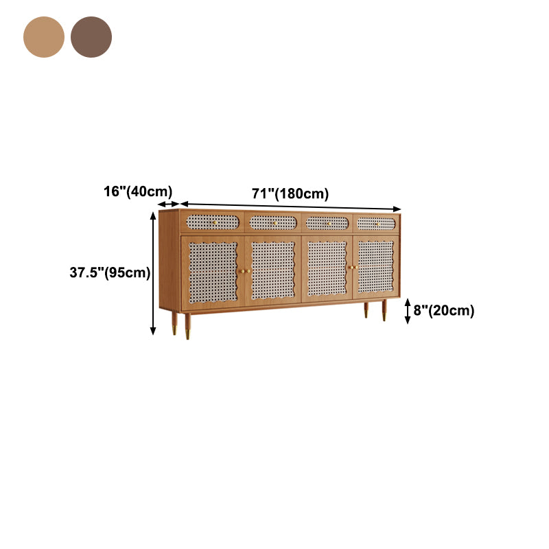 15.75"W Sideboard Glam Style Solid Wood Dining Server for Kitchen Living Room