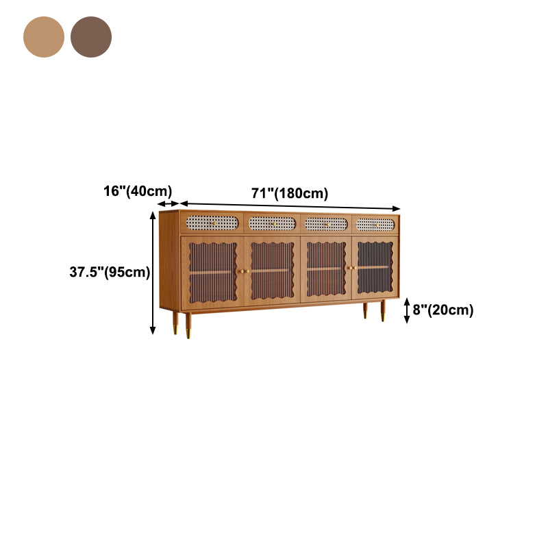 15.75"W Sideboard Glam Style Solid Wood Dining Server for Kitchen Living Room