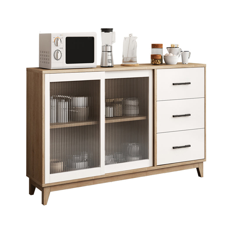 Rectangle Wooden Sideboard Modern Kitchen Sideboard for Dining Room