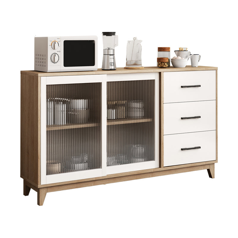 Rectangle Wooden Sideboard Modern Kitchen Sideboard for Dining Room