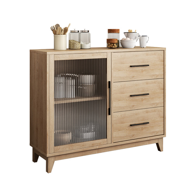 Rectangle Wooden Sideboard Modern Kitchen Sideboard for Dining Room