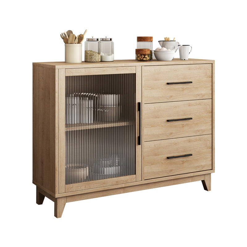 Rectangle Wooden Sideboard Modern Kitchen Sideboard for Dining Room