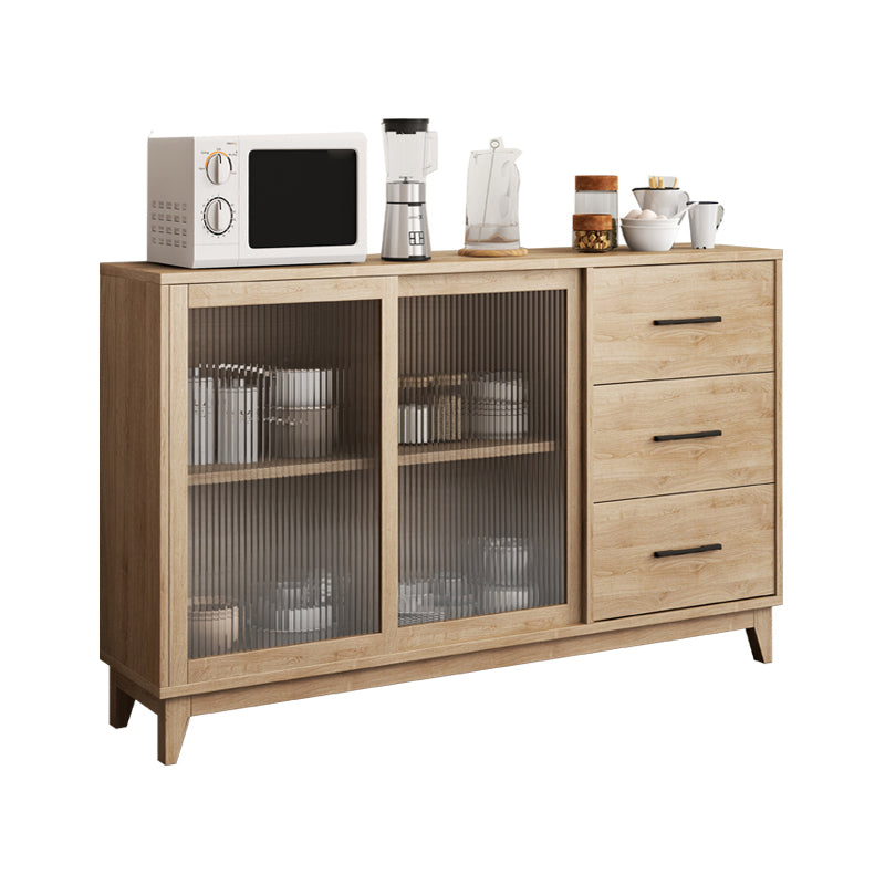 Rectangle Wooden Sideboard Modern Kitchen Sideboard for Dining Room