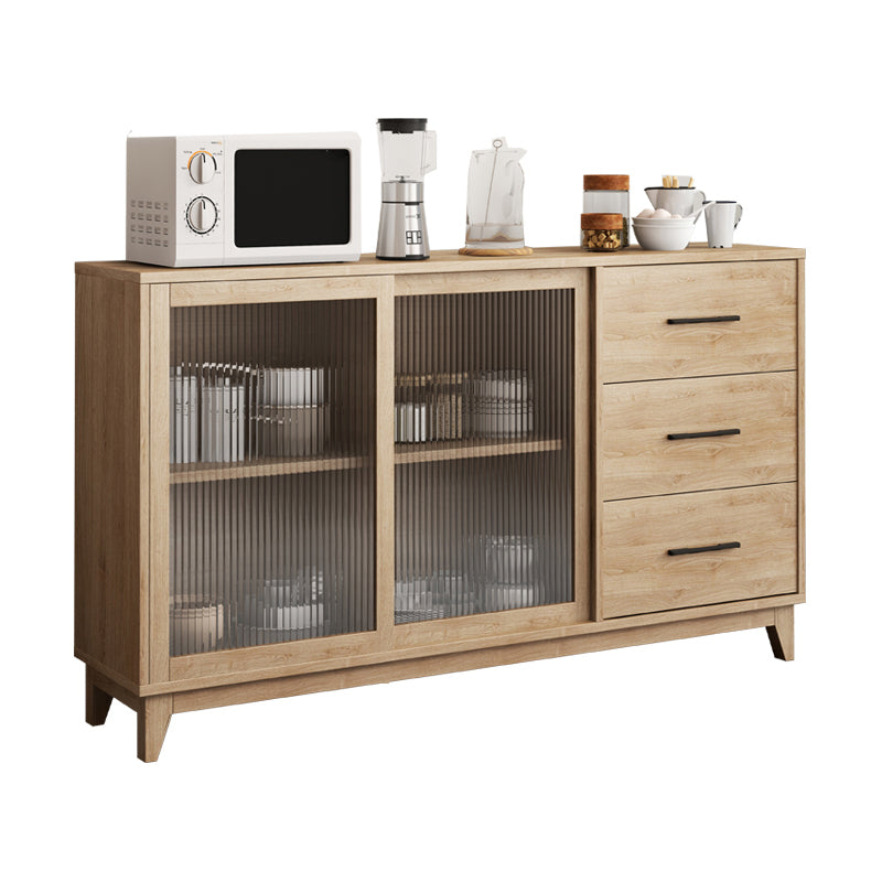 Rectangle Wooden Sideboard Modern Kitchen Sideboard for Dining Room