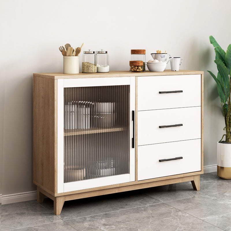 Rectangle Wooden Sideboard Modern Kitchen Sideboard for Dining Room