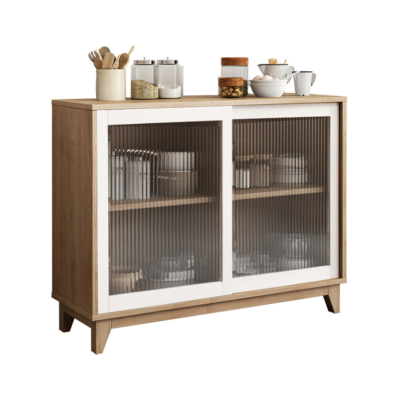 Rectangle Wooden Sideboard Modern Kitchen Sideboard for Dining Room