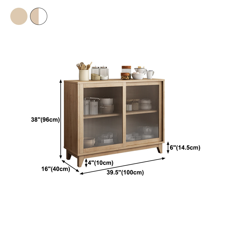 Rectangle Wooden Sideboard Modern Kitchen Sideboard for Dining Room