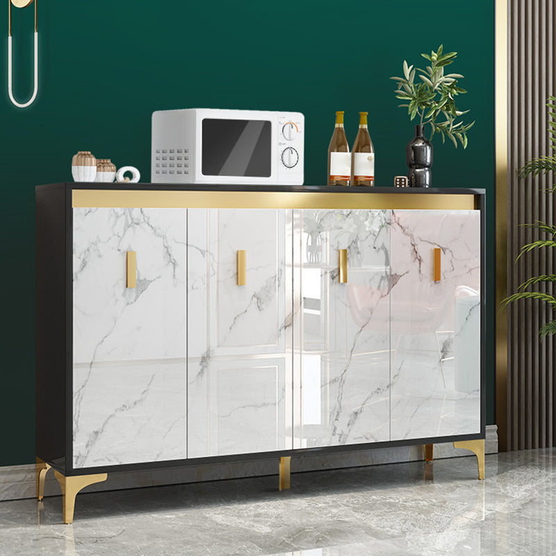 Glam Engineered Wood Sideboard Kitchen Dining Room Sideboard