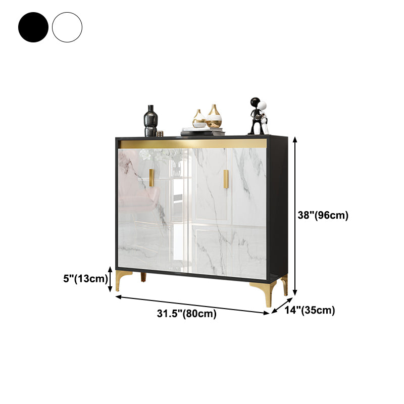 Glam Engineered Wood Sideboard Kitchen Dining Room Sideboard