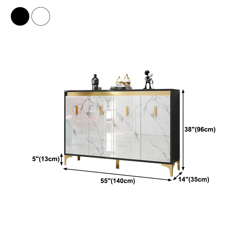 Glam Engineered Wood Sideboard Kitchen Dining Room Sideboard