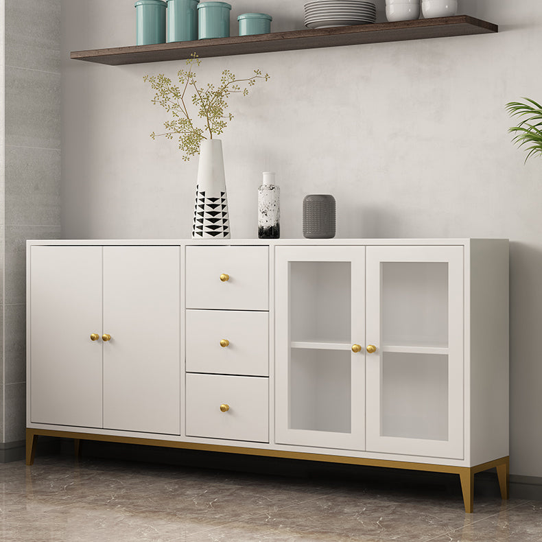 32"H Sideboard Glam Style Sideboard Buffet for Living Room and Kitchen