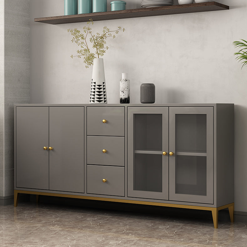 32"H Sideboard Glam Style Sideboard Buffet for Living Room and Kitchen