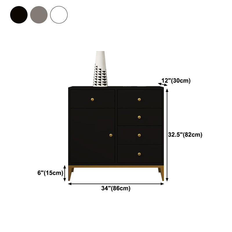 32"H Sideboard Glam Style Sideboard Buffet for Living Room and Kitchen