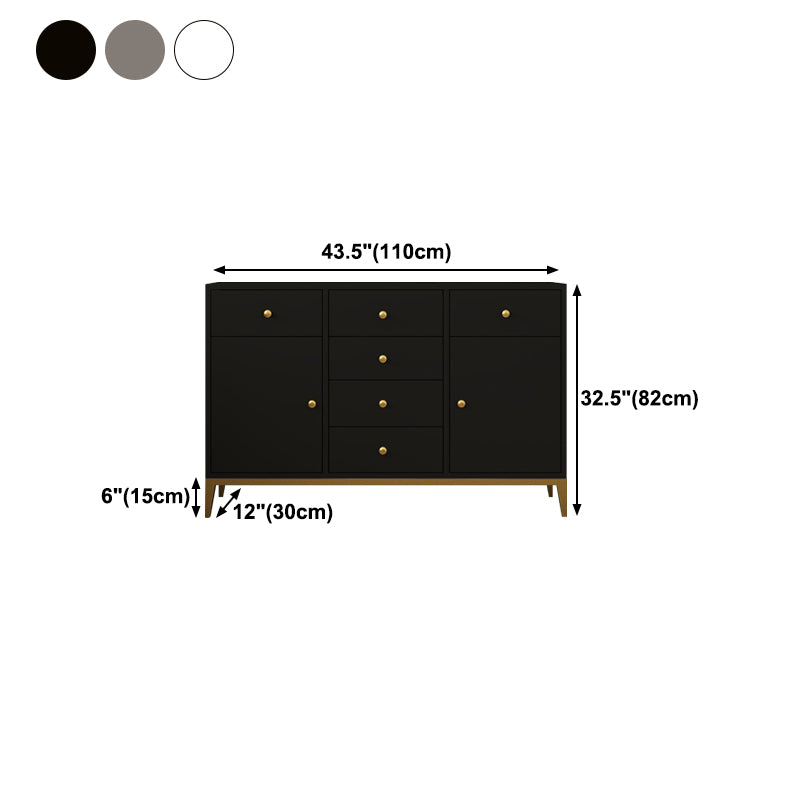 32"H Sideboard Glam Style Sideboard Buffet for Living Room and Kitchen