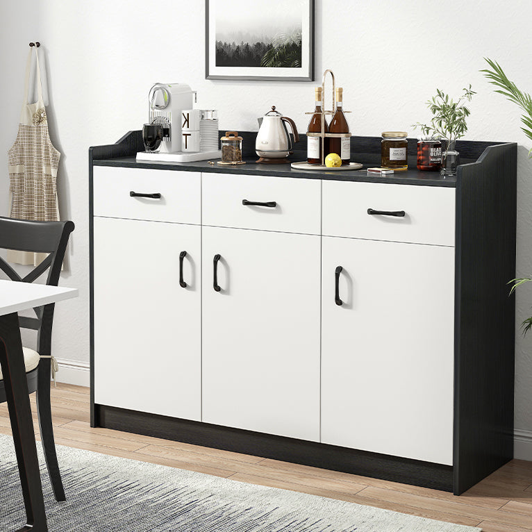 Contemporary Sideboard Engineered Wood Dining Sideboard Table with Cabinet