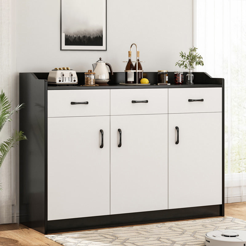 Contemporary Sideboard Engineered Wood Dining Sideboard Table with Cabinet