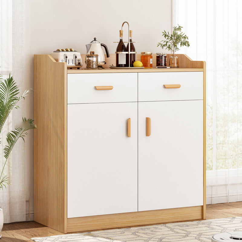 Contemporary Sideboard Engineered Wood Dining Sideboard Table with Cabinet