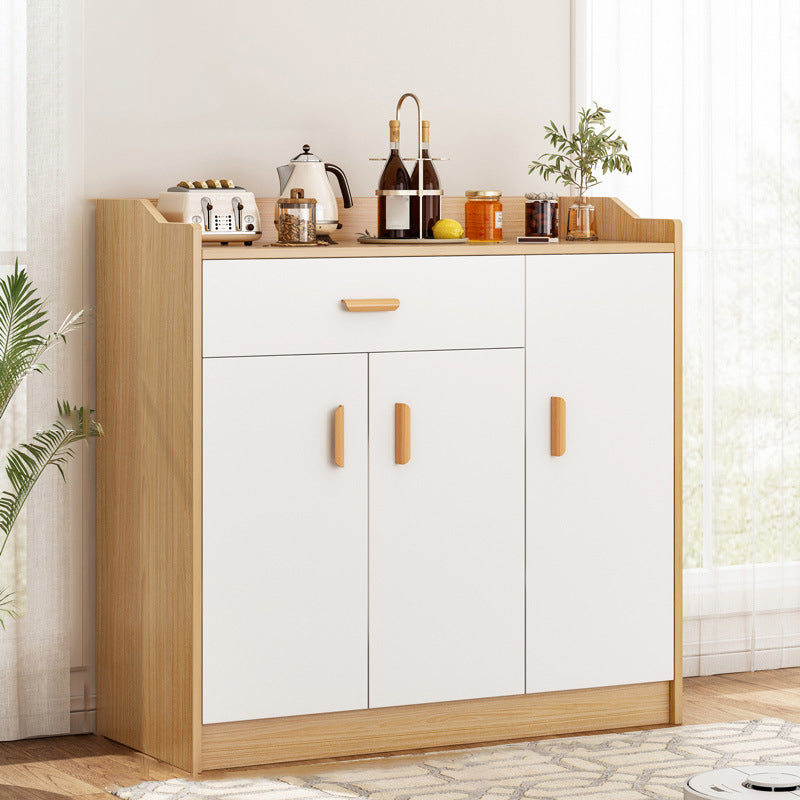 Contemporary Sideboard Engineered Wood Dining Sideboard Table with Cabinet