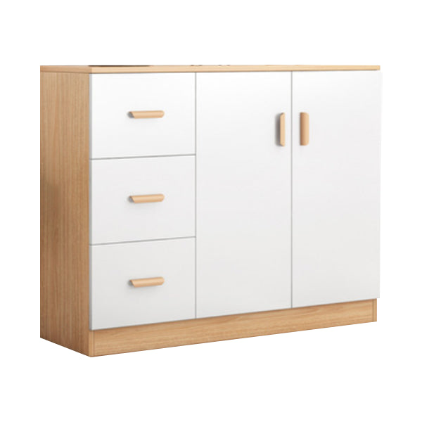 Contemporary Sideboard Engineered Wood Dining Sideboard Table with Cabinet