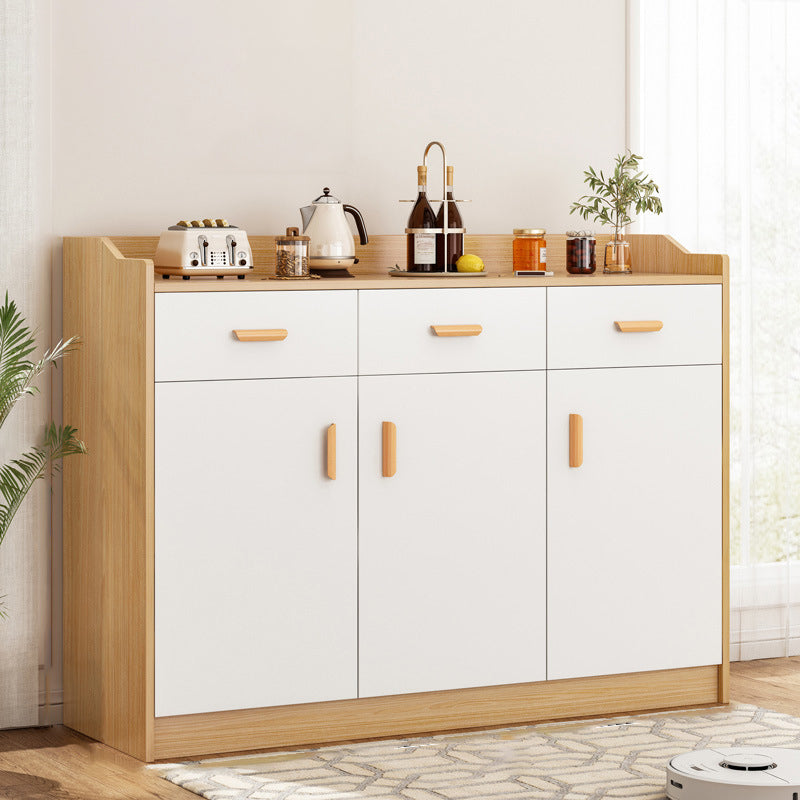 Contemporary Sideboard Engineered Wood Dining Sideboard Table with Cabinet