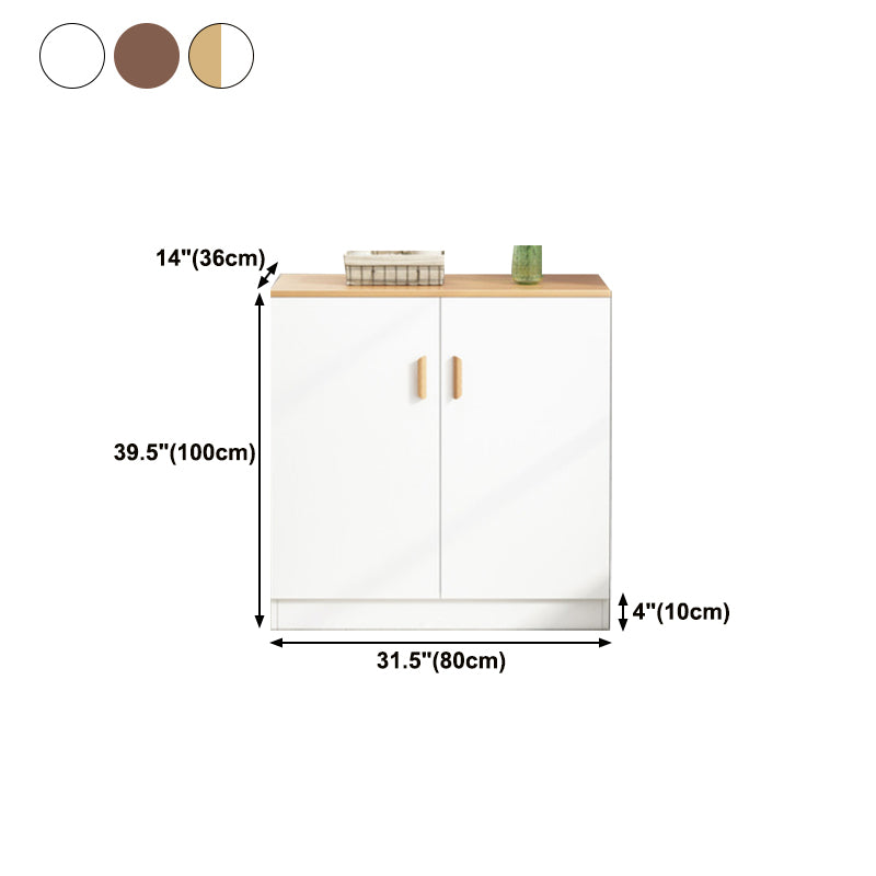 Contemporary Sideboard Engineered Wood Dining Sideboard Table with Cabinet