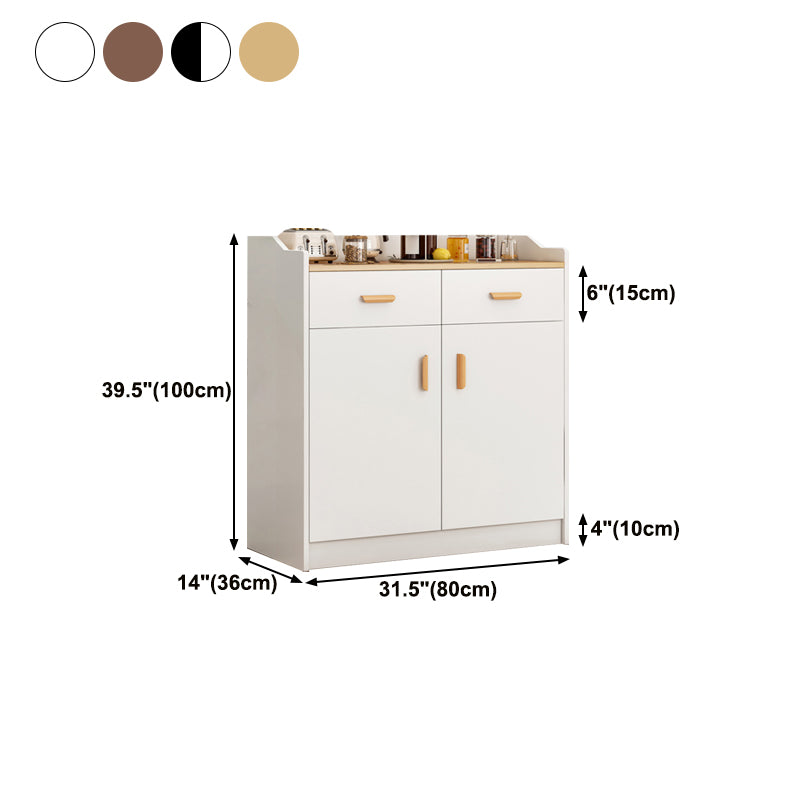 Contemporary Sideboard Engineered Wood Dining Sideboard Table with Cabinet