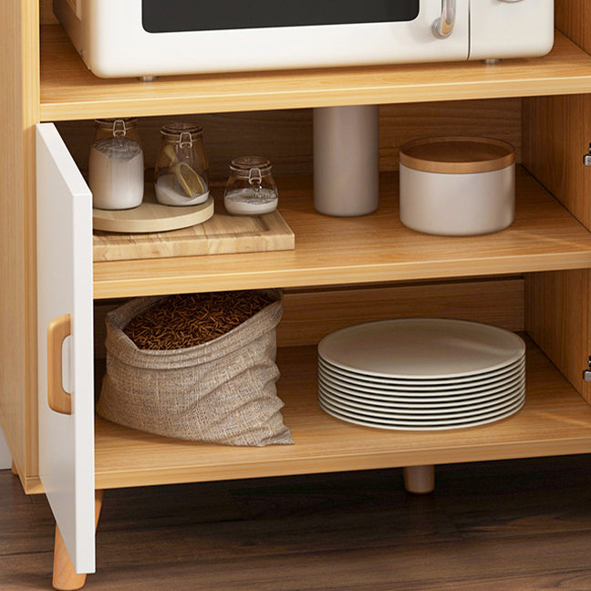 Modern Style Sideboard with Wooden Cabinets Drawers and Storage Sideboard for Dining Room