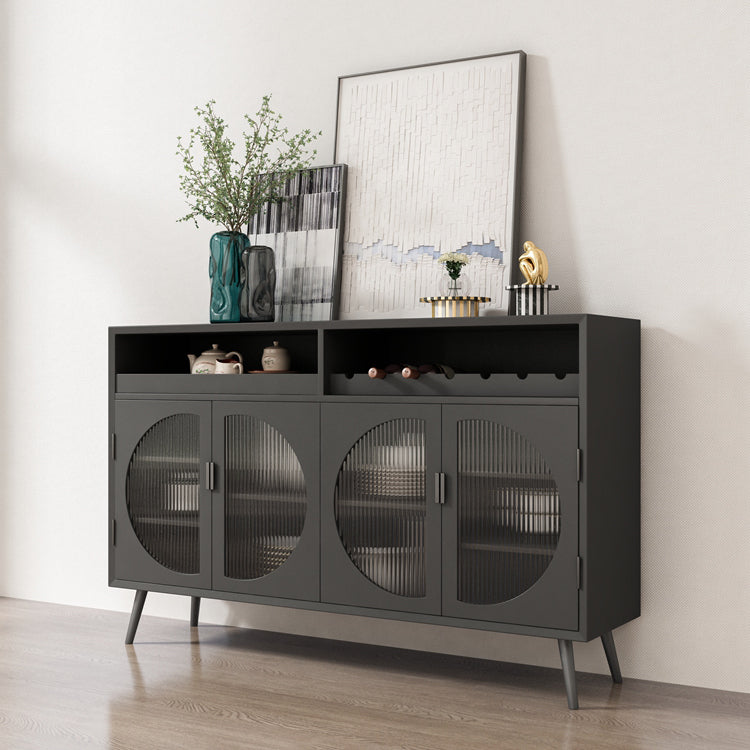 Modern Wood 39"H Sideboard Buffet Door Dining Room Buffet Server