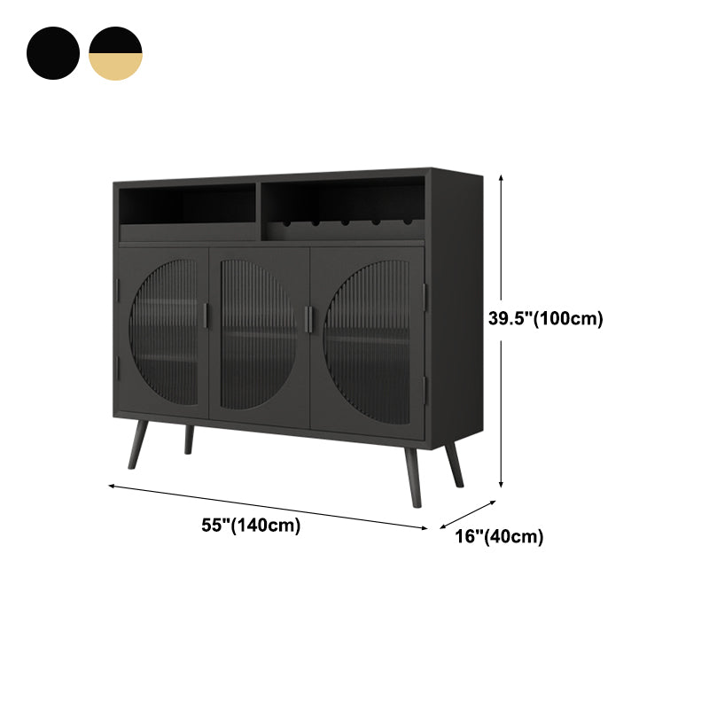 Modern Wood 39"H Sideboard Buffet Door Dining Room Buffet Server