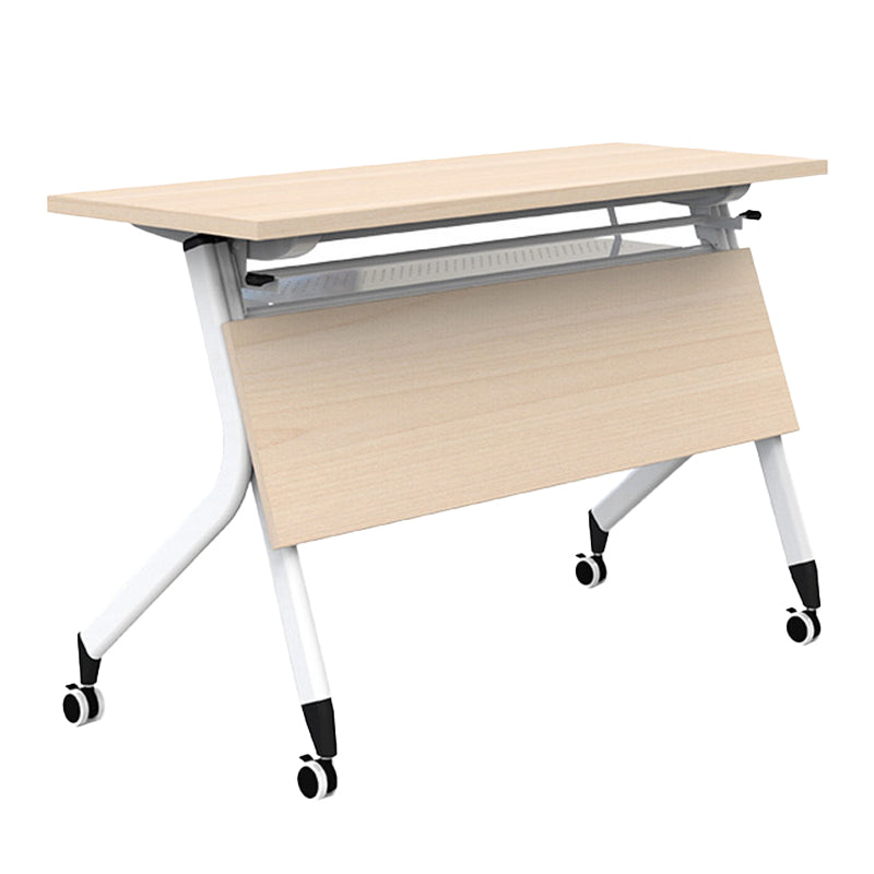 Modern Manufacture Wood Top Office Desk Rectangle Desk with Wheels