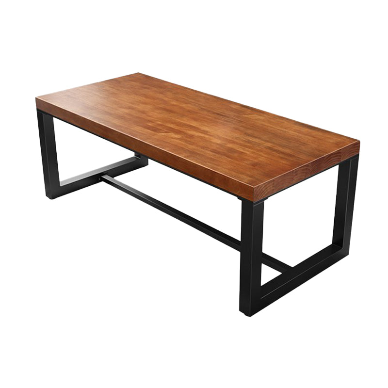 Industrial Rectangular Writing Desk Solid Wood Office Desk for Office