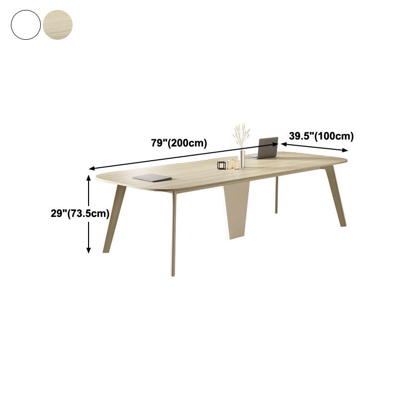 Contemporary Writing Desk Manufactured Wood Base Desk for Office