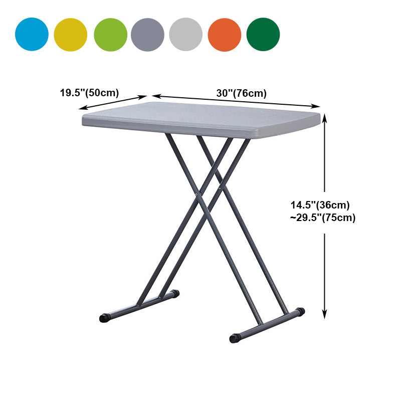 Rectangular Contemporary Writing Desk Plastic Folding Adjustable Desk,29.9"L x 19.7"W