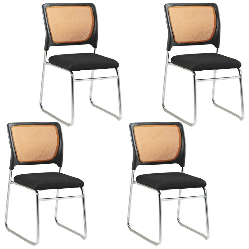 Modern Metal Desk Chair Deluxe Chair With Breathable AirGrid Seat and Back Home Offic