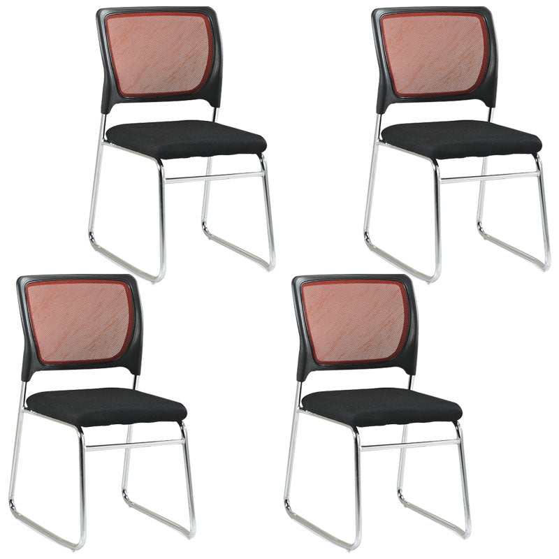 Modern Metal Desk Chair Deluxe Chair With Breathable AirGrid Seat and Back Home Offic