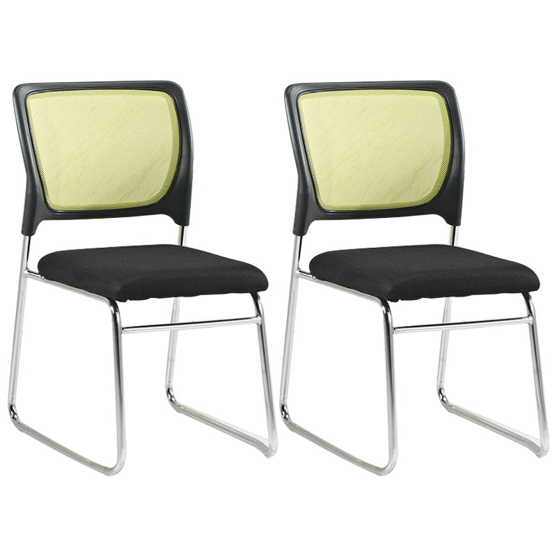 Modern Metal Desk Chair Deluxe Chair With Breathable AirGrid Seat and Back Home Offic