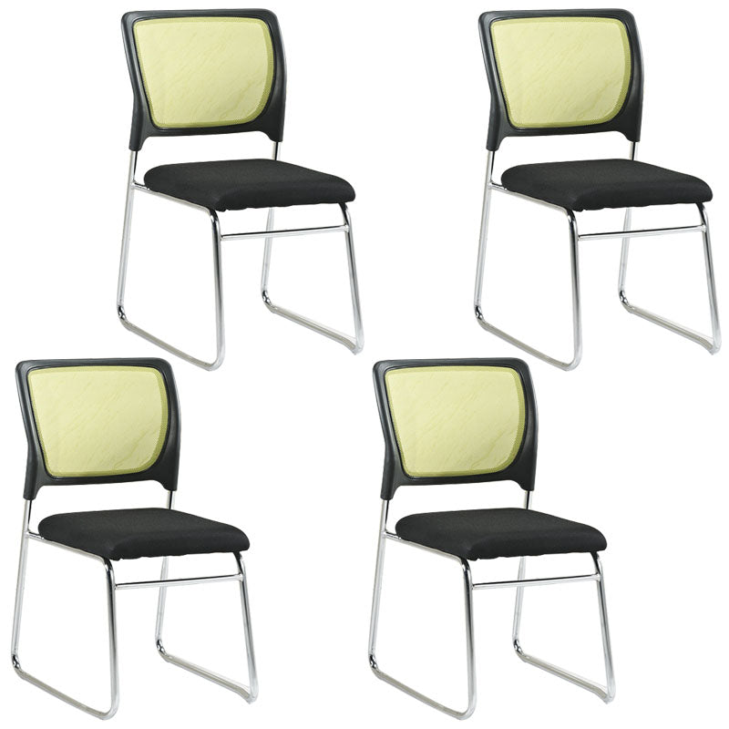 Modern Metal Desk Chair Deluxe Chair With Breathable AirGrid Seat and Back Home Offic