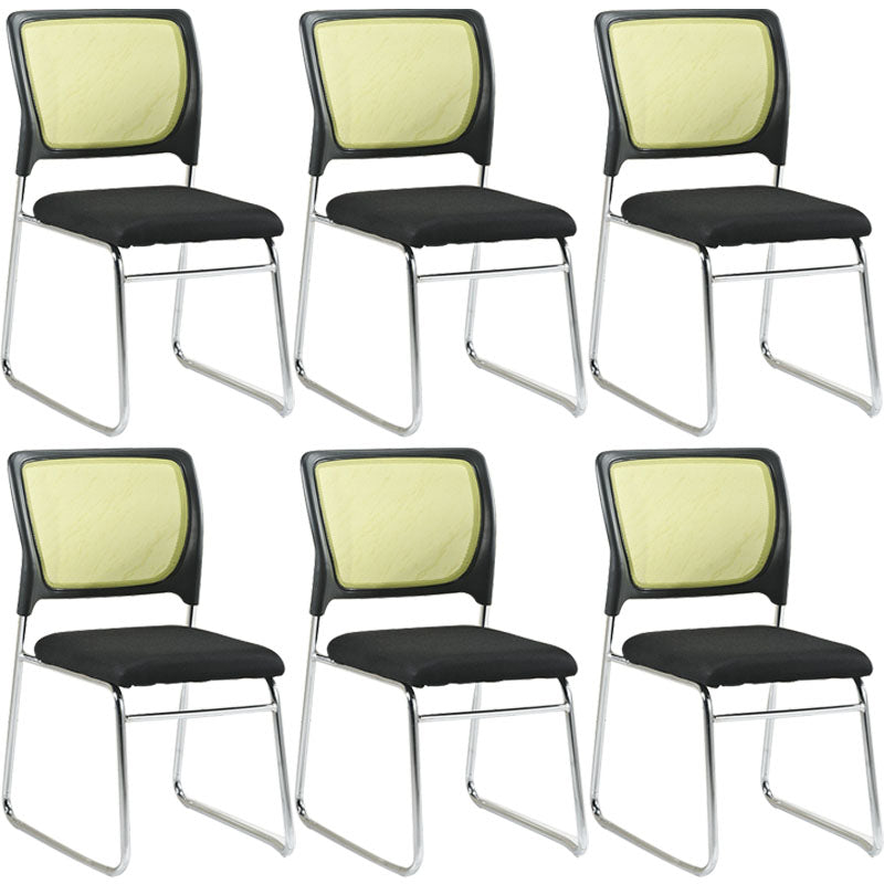 Modern Metal Desk Chair Deluxe Chair With Breathable AirGrid Seat and Back Home Offic