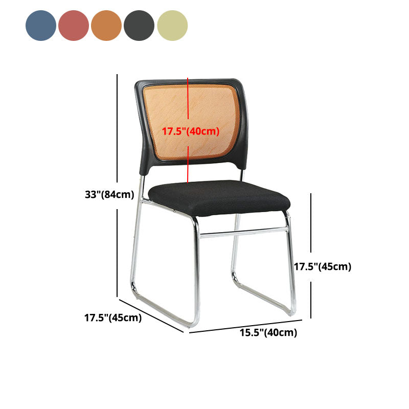 Modern Metal Desk Chair Deluxe Chair With Breathable AirGrid Seat and Back Home Offic