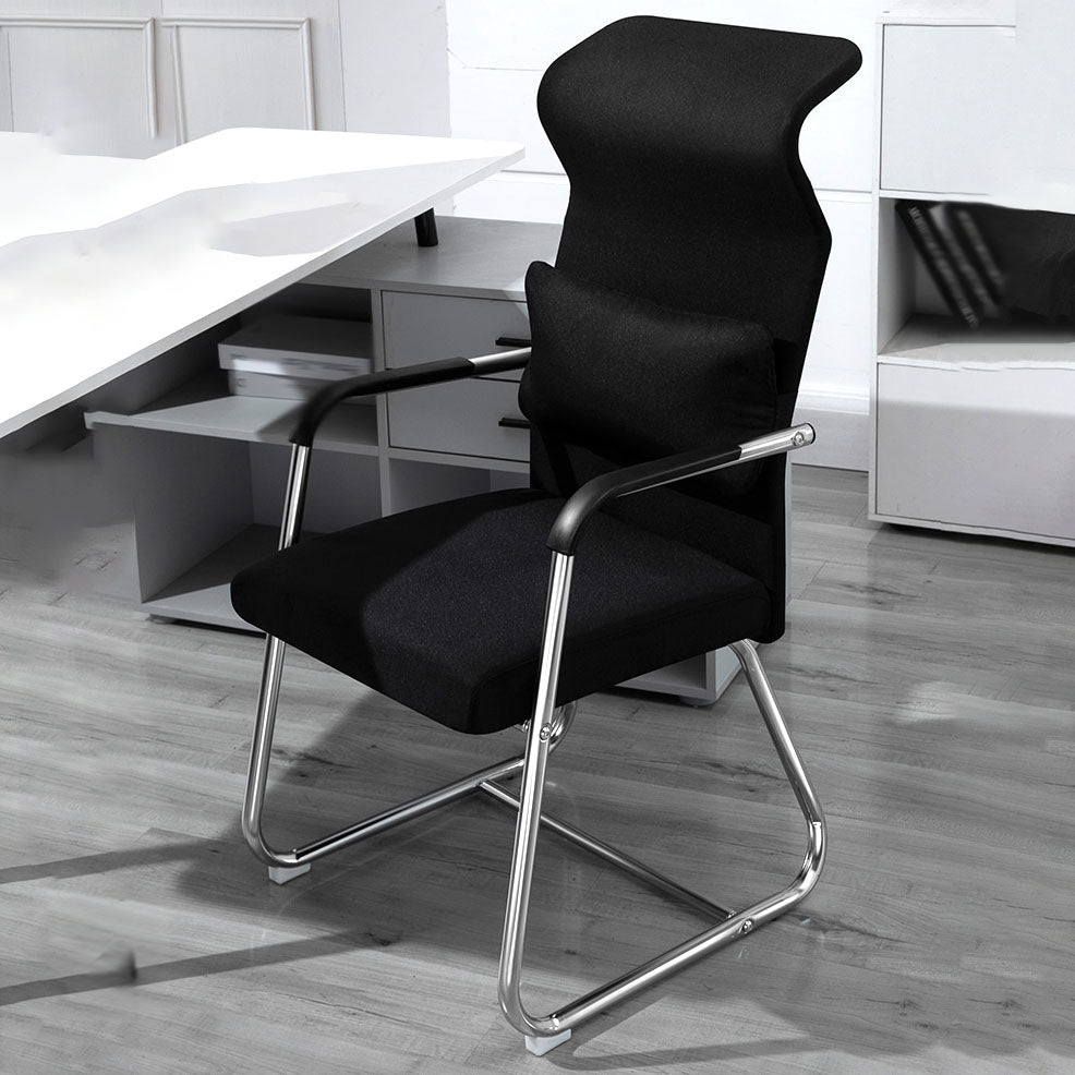 Modern Ergonomic Computer Chair Chrome Frame Office Chair with Metal Base