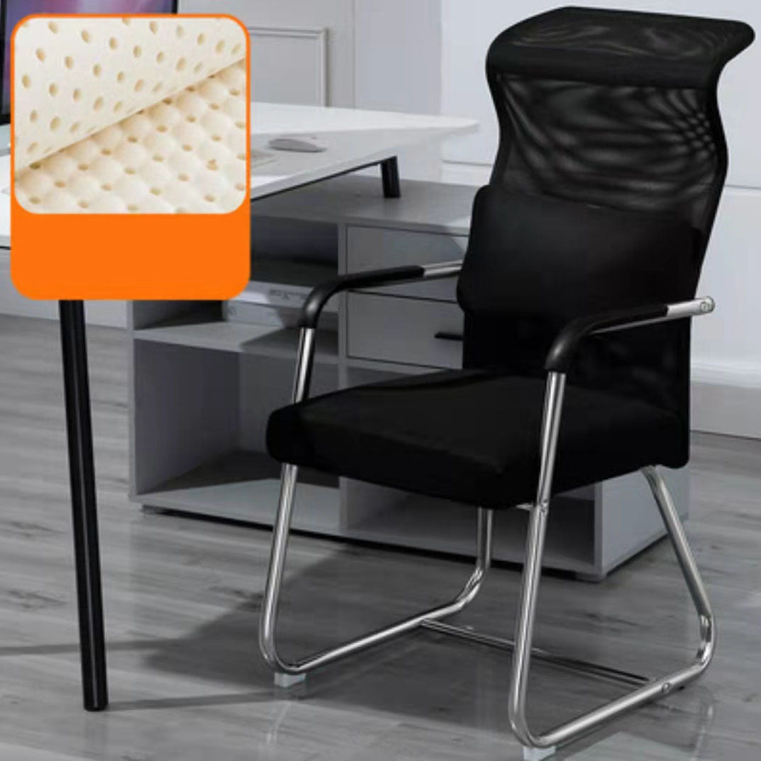 Modern Ergonomic Computer Chair Chrome Frame Office Chair with Metal Base