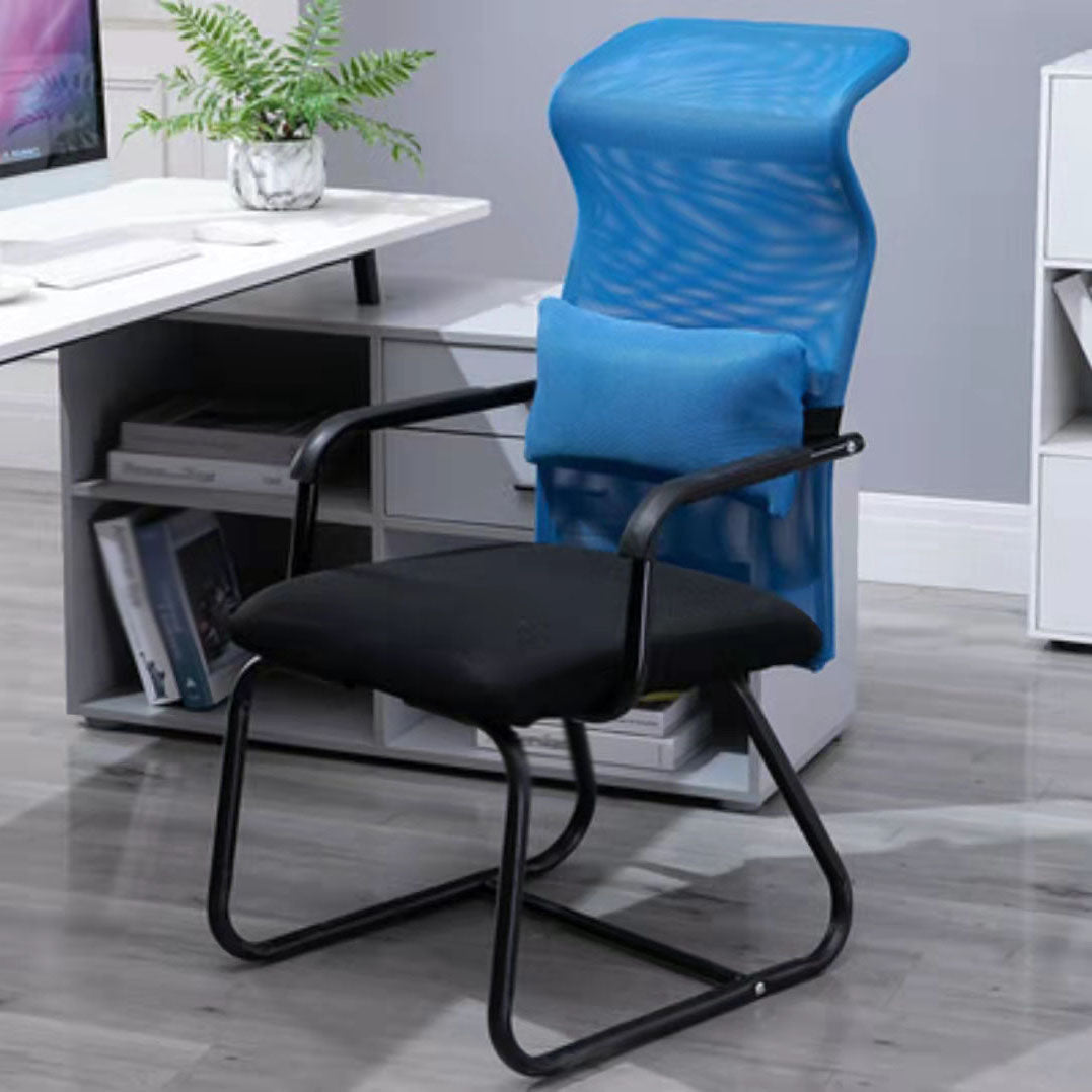 Modern Ergonomic Computer Chair Chrome Frame Office Chair with Metal Base