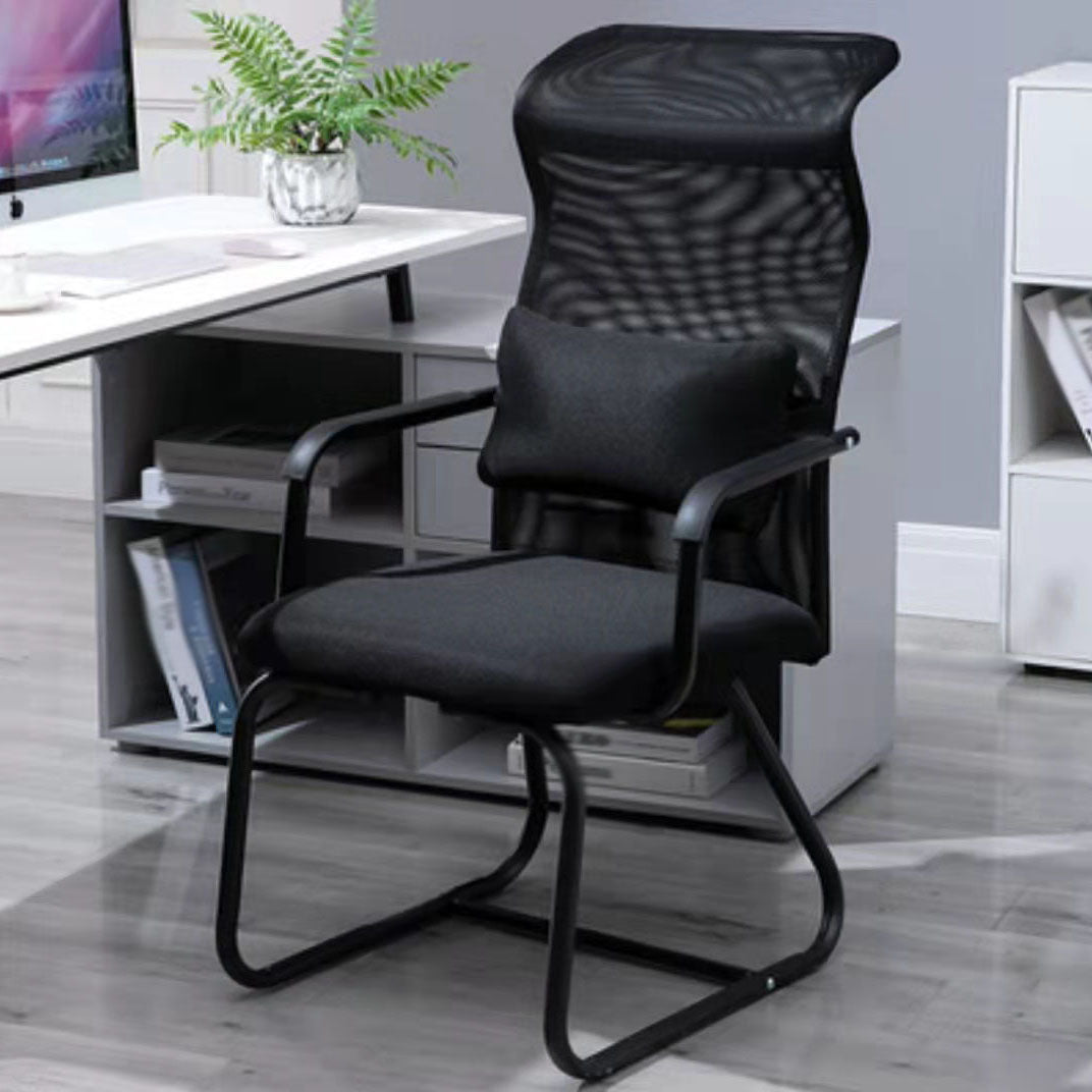 Modern Ergonomic Computer Chair Chrome Frame Office Chair with Metal Base