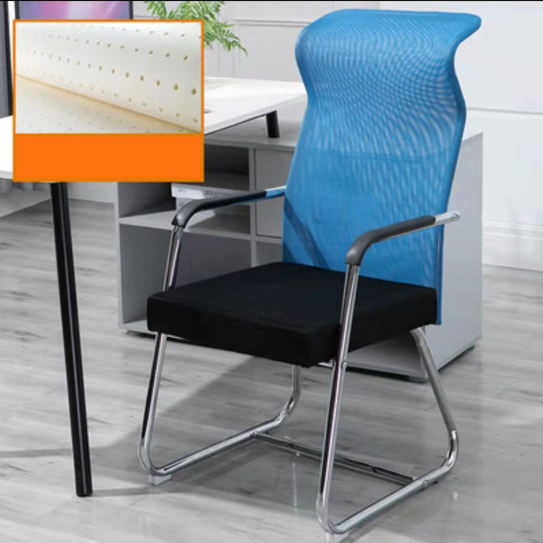 Modern Ergonomic Computer Chair Chrome Frame Office Chair with Metal Base