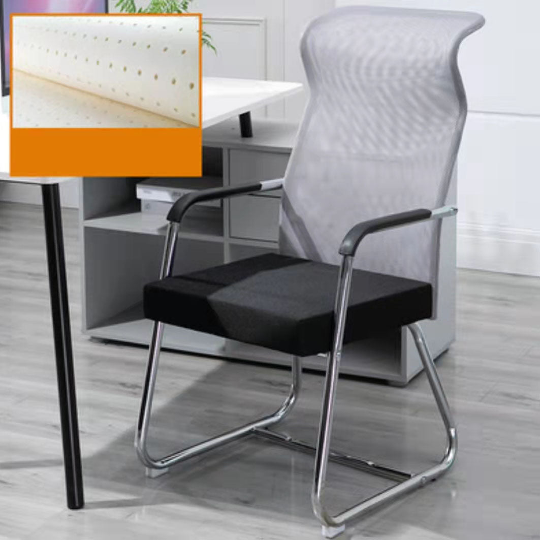 Modern Ergonomic Computer Chair Chrome Frame Office Chair with Metal Base