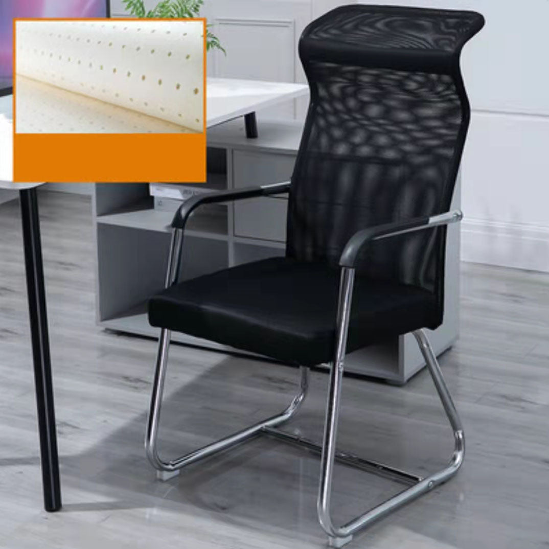 Modern Ergonomic Computer Chair Chrome Frame Office Chair with Metal Base